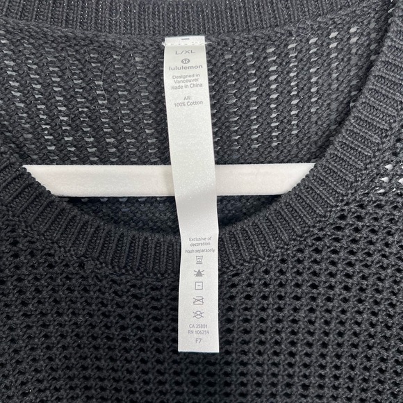 Nwt Lululemon Easy Embrace LS Sweater - Black L/XL - Picture 8 of 12